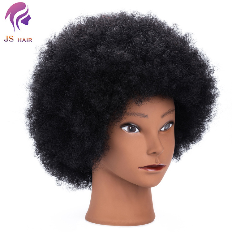 Beauty Academy Manikin Dolls Short Hair Head Hair Afro Practice Head For Makeup and Hairstyling