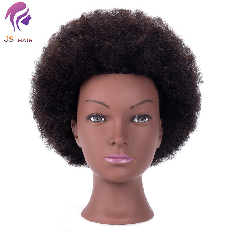 Afro Kinky Mannequin Female Doll Head Human Hair Africanamerican Mannequin Heads for Braiding Practice