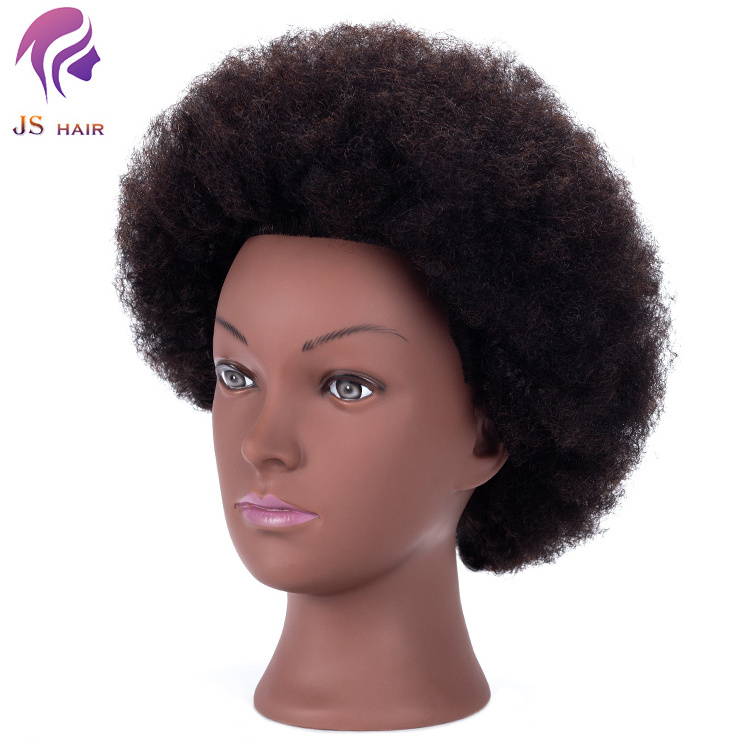 Afro Kinky Mannequin Female Doll Head Human Hair Africanamerican Mannequin Heads for Braiding Practice