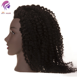 Short Kinky Hair Mannequinne Doll Hair Styling Head Black Human Training Head For Practice