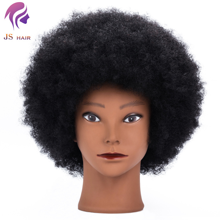 Beauty Academy Manikin Dolls Short Hair Head Hair Afro Practice Head For Makeup and Hairstyling