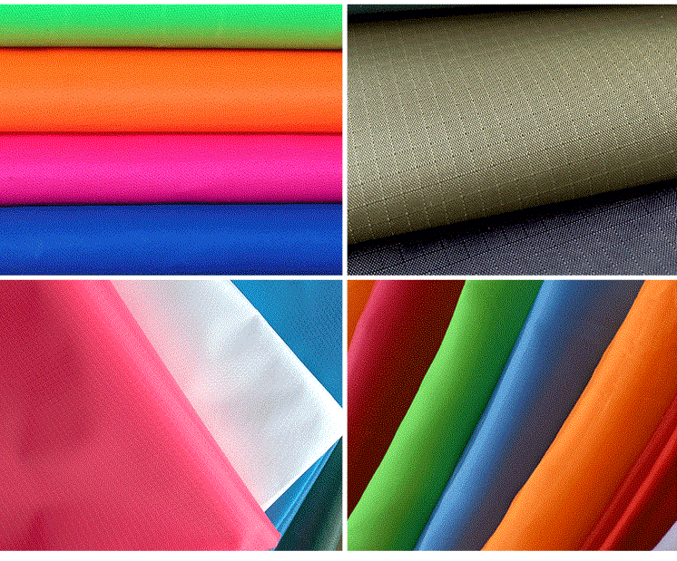 Wholesale Stock PU Coated Waterproof 210t 100% Polyester Ripstop Fabric for Lining, Tent, Shipping Bag, Umbrella