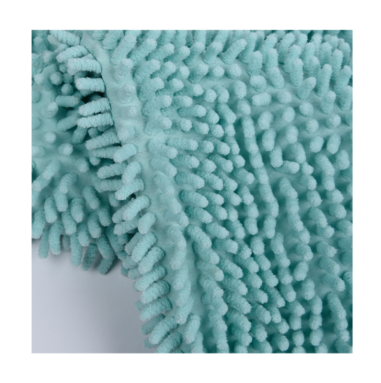 600-800Gsm Water Absorbent Microfiber Chenille Fabric Mop for Mop Pad Velvet Rope Velvet Fabric Caterpillar Fabric for Carpet