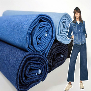 Wholesale 280GSM Elastic Cotton Polyester Twill Spandex Denim Stretch Woven Jeans Fabric, Stretch Denim Fabric