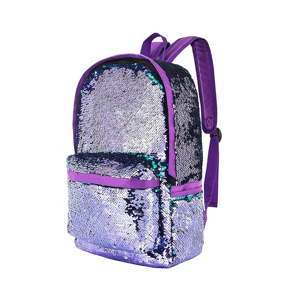 Wholesale High Quality  Reversible Sequin Backpack Bag Fashion DIY School Backpack for Kid Bag 2021 New Style