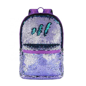 Wholesale High Quality  Reversible Sequin Backpack Bag Fashion DIY School Backpack for Kid Bag 2021 New Style