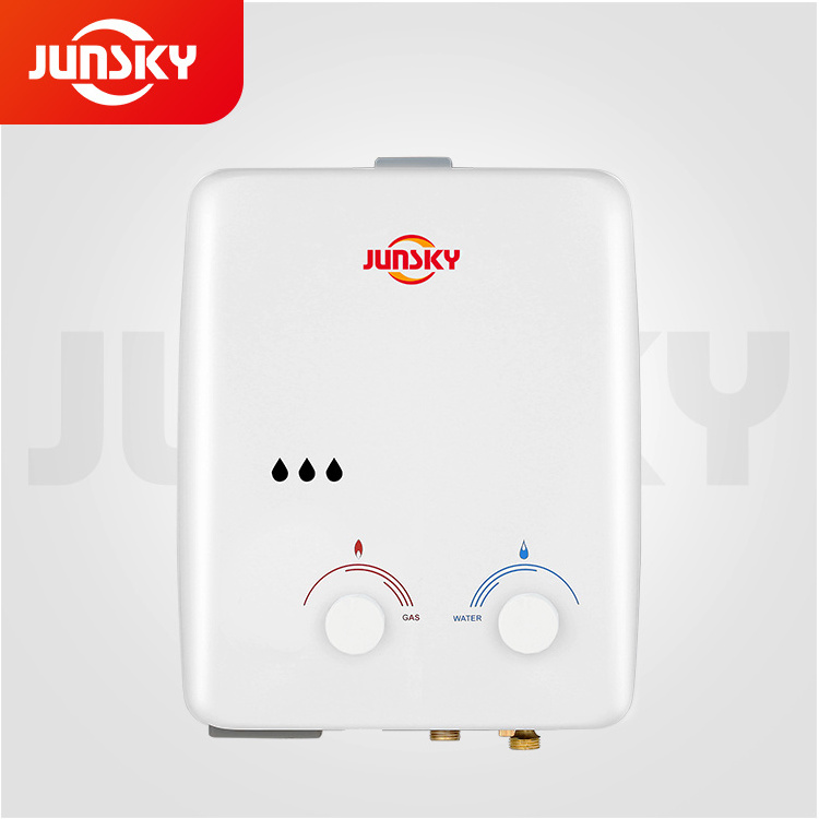 Good Quality outdoor camping instant gas hot water system JunSky AZ series 5L tankless portable gas water heater