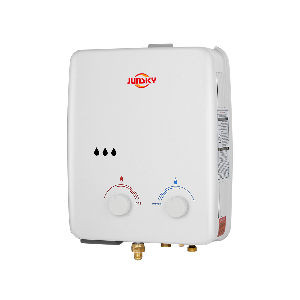 Good Quality outdoor camping instant gas hot water system JunSky AZ series 5L tankless portable gas water heater