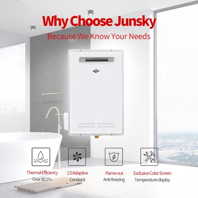 JunSky WA series instant gas hot water system tankless gas water heater of 20L/26L