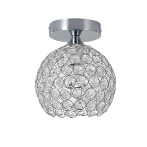 small round crystal ceiling lights  hallway flush mounted lamp