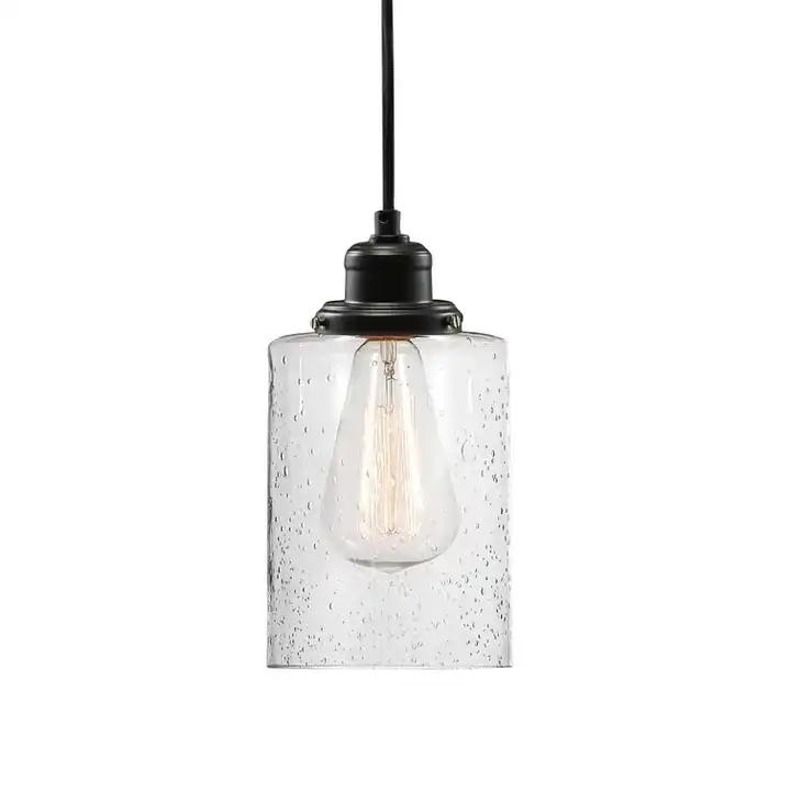 American metal clear seeded glass bubble kitchen lights ceiling ideas bathroom pendant light