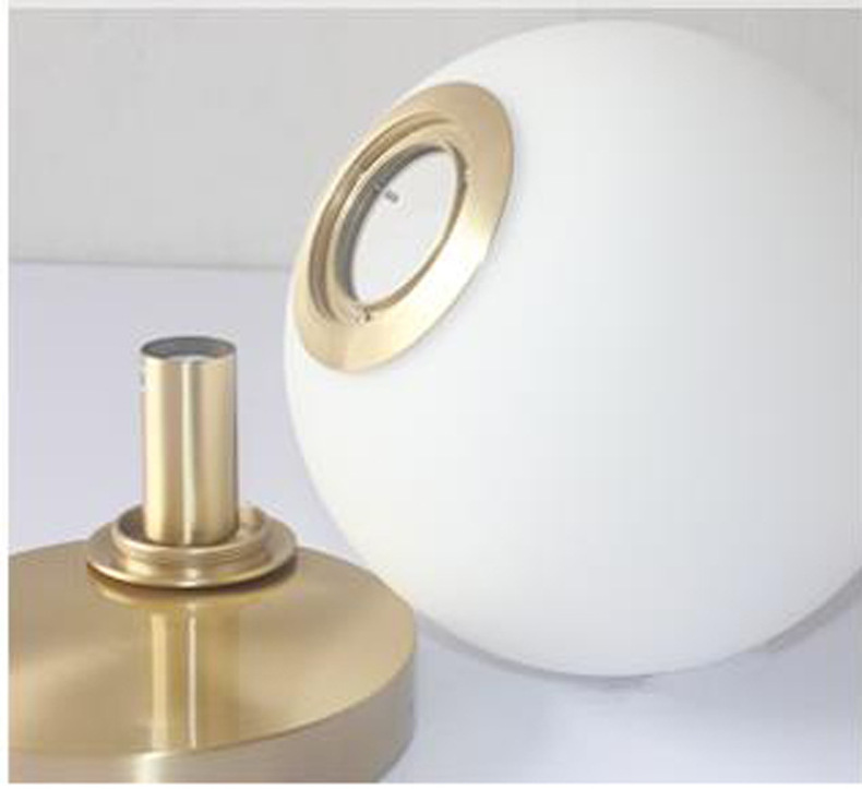 Minimalist Glass  Ball Wall Light  in Gold  round  wall lights indoor modern  ceiling light