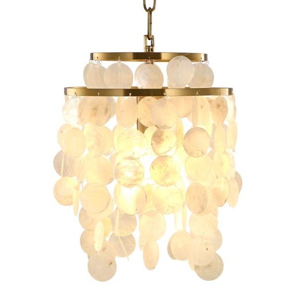 American style  Modern  white round  capiz  seashell  chandeliers  philippines natura shell lighting