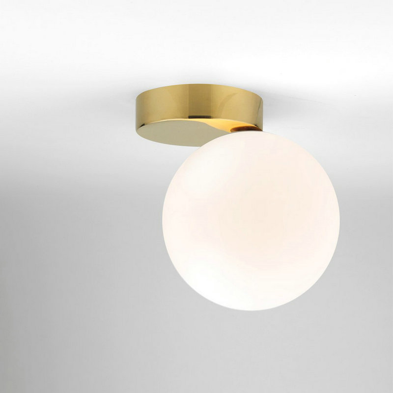 Minimalist Glass  Ball Wall Light  in Gold  round  wall lights indoor modern  ceiling light