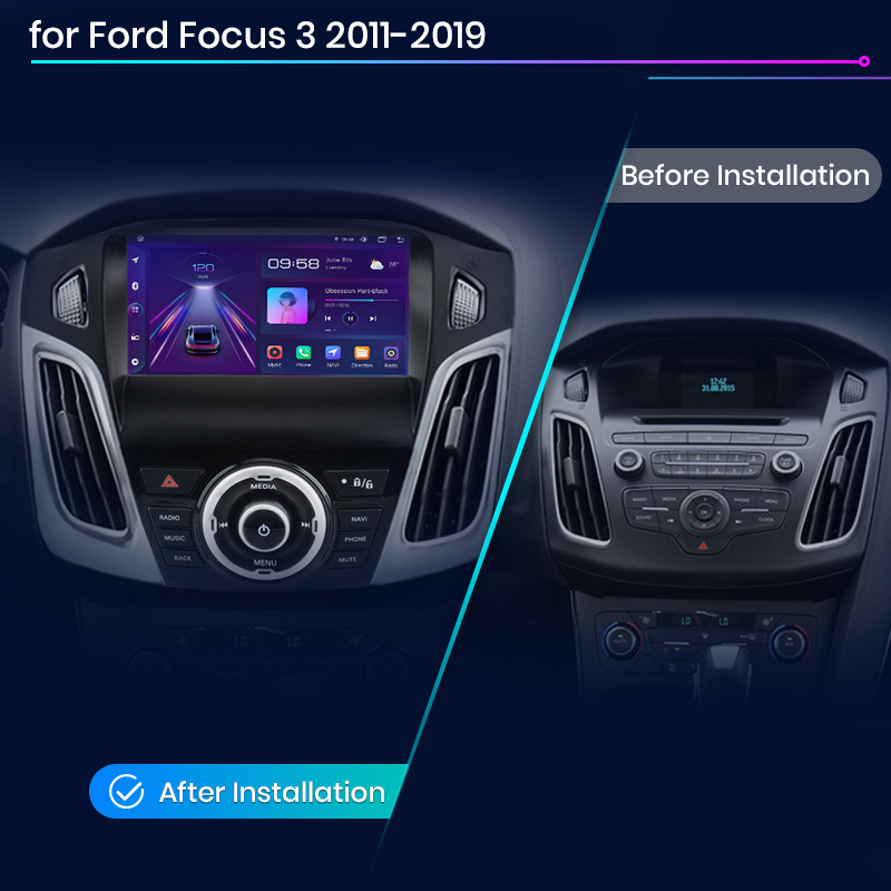 Junsun For Ford Focus 3 Navigation For Ford Focus 3  Android car radio For Ford Focus 3 2011-2019 Head Unit Autoradio Carplay