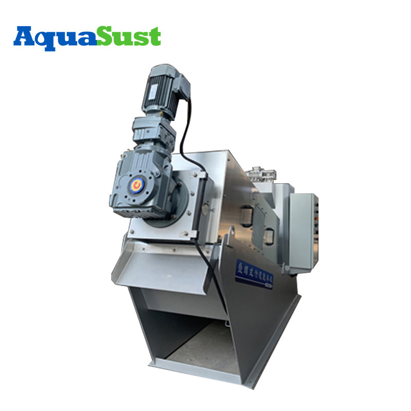 User-friendly operation sludge dewatering screw press for sewage water treatment