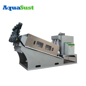 User-friendly operation sludge dewatering screw press for sewage water treatment