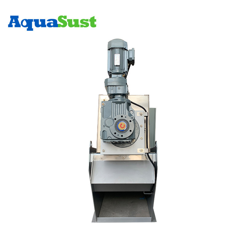 Power Saving And Water Saving Sludge Dewatering Screw Press For Digested Sewage