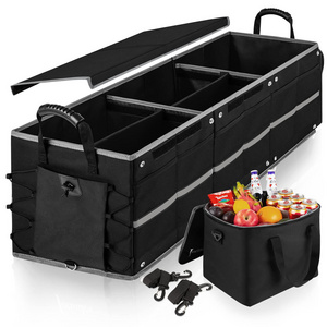 Car Boot Organiser Trunk Organizer, Trunk Organizer Storage Folding Cooler, Car Trunk Organizer Box