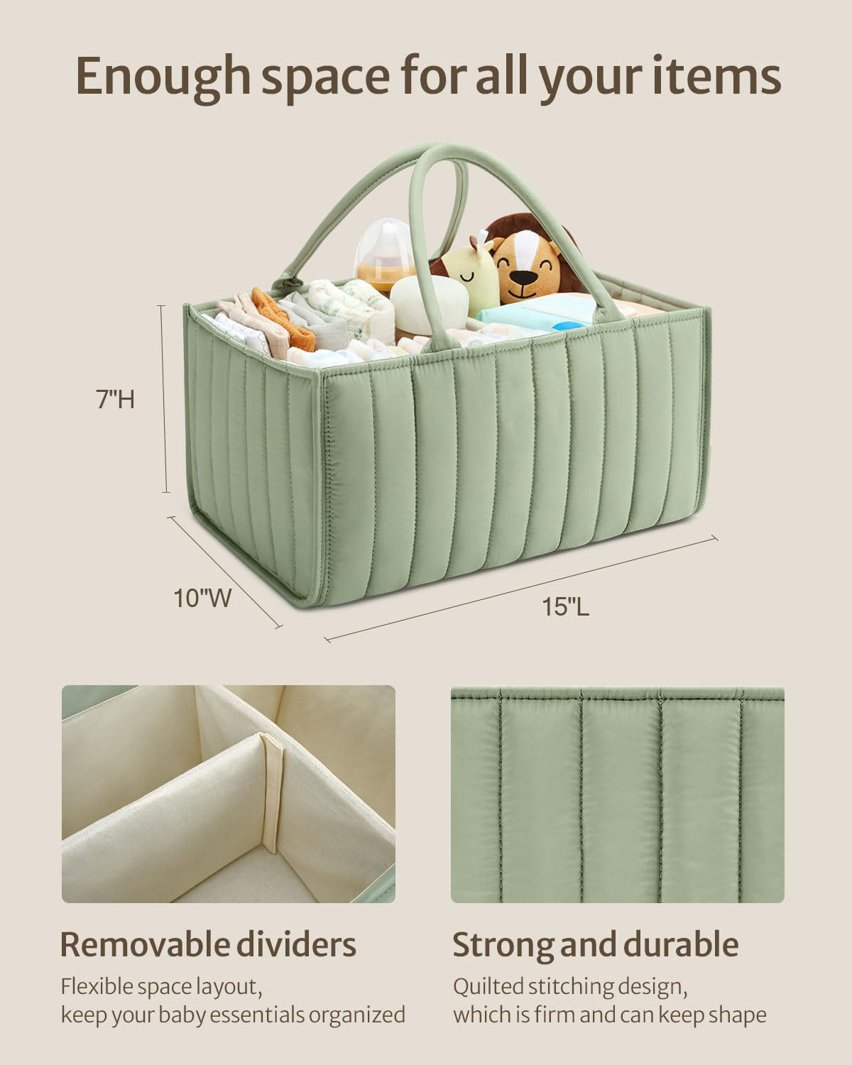 Luxury Washable Baby Diaper Caddy Organizer Mummy Bag, Price Wholesale Design Baby Diaper Caddy Organizer