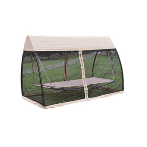 Patio gazebo Leisure Outdoor Hammock Style Canopy Swing Bed With Mosquito Net