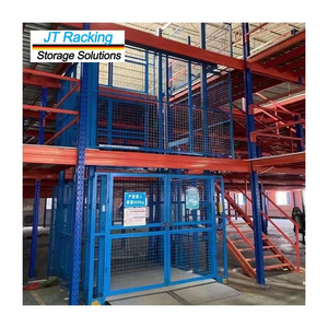 Warehouse Rack Mezzanine Racking Industrial Warehouse Aisle High Density Storage Metal Pallet Rack