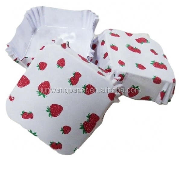 Direct buy China square shape paper cupcake liner