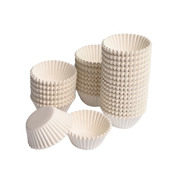 Shrink wrap white paper cake cup baking paper cup