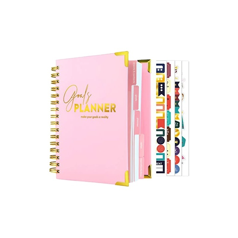 Custom Printing 2023 2024 Goal Planner Daily Weekly Monthly Organizer Diary Journal Agenda Business Planner/Budget Planners