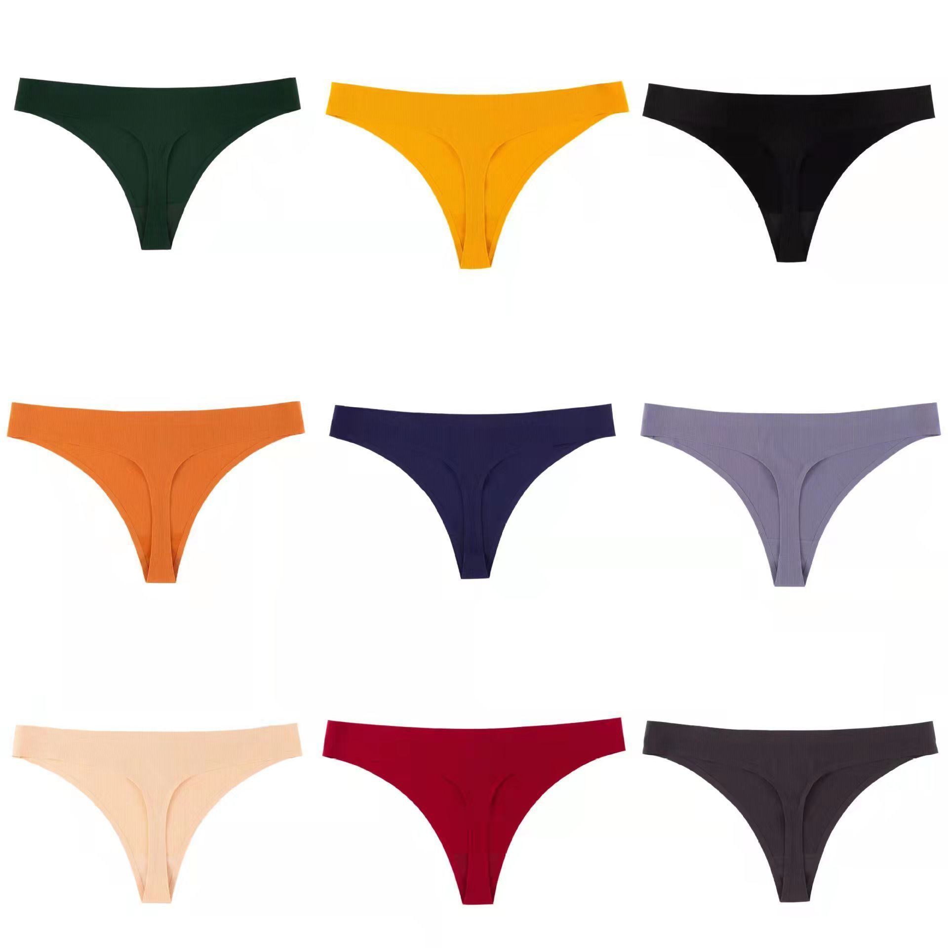 Wholesale Female Underwear Laser Cut Briefs Low Rise T Back Thong Invisible Tanga Sexy Lingerie  Seamless Women s panties