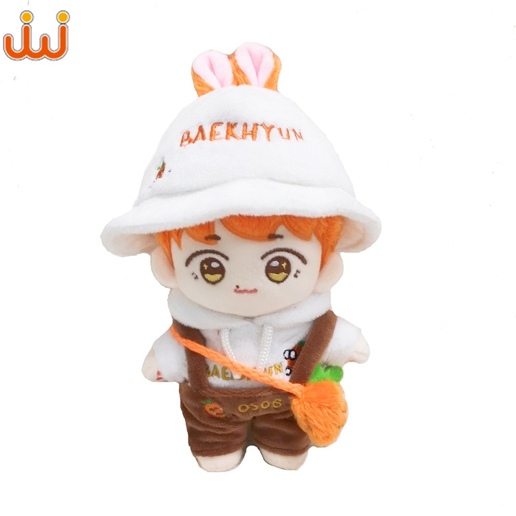 2024China doll manufacturer soft stuffed  plush toys  human baby toys  Custom  kpop doll Korean Star Doll girl toys