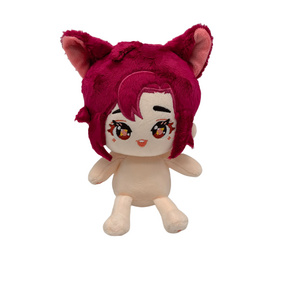 Custom kpop idol stuffed doll 10cm  20cm plush  lovely doll with clothes,  sitting girl dolls toys