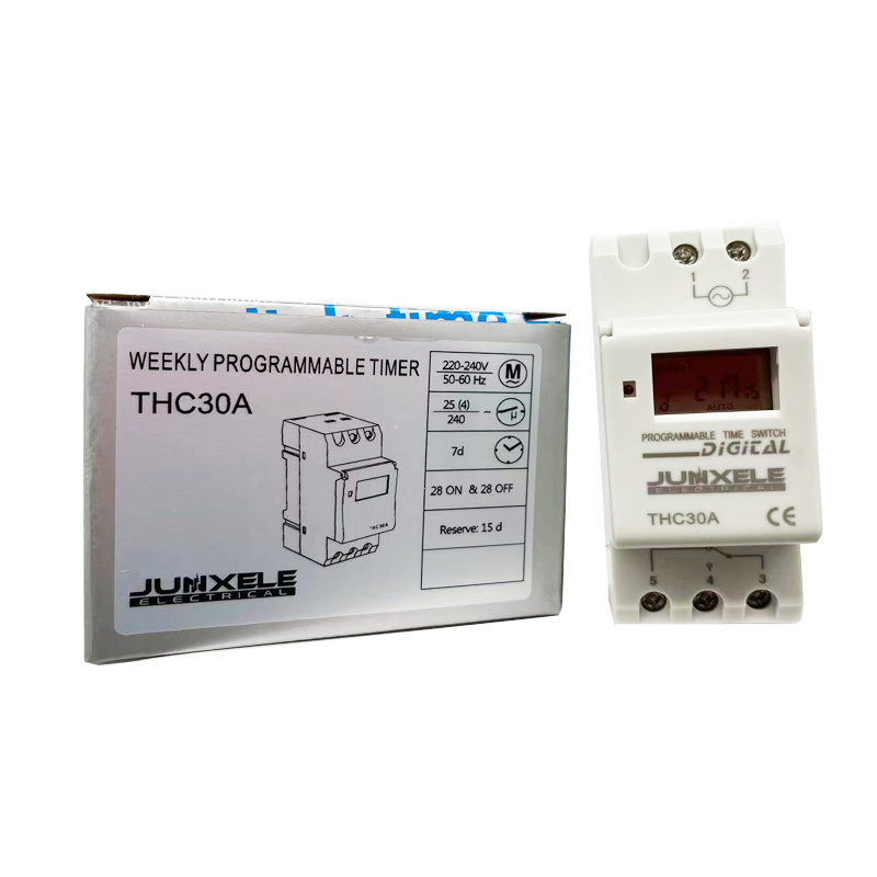 THC30A AC 110V 220V 1NO1NC Electronic Weekly 7 Days Programmable Digital TIME Relay Timer Switch Control