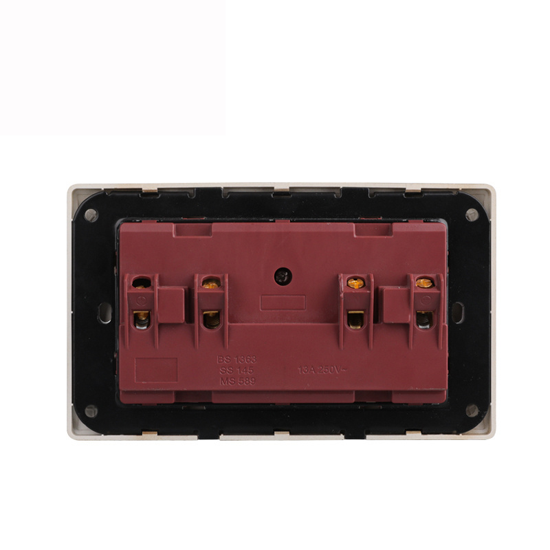 13 Amp PC Wall Socket Outlet Spray Painting Golden wall switches