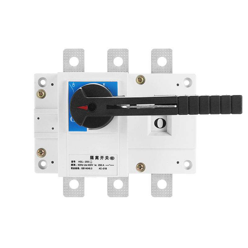 HGL AC DC  Isolator Switch 400A 500A 630A Single throw knife disconnect 3P 4P breaker