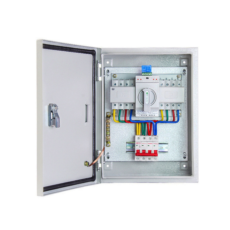 Factory Price ATS Automatic Change Over Switch 2P 63A 100A 160A Generator ATS switches with cabinet panel board mounted