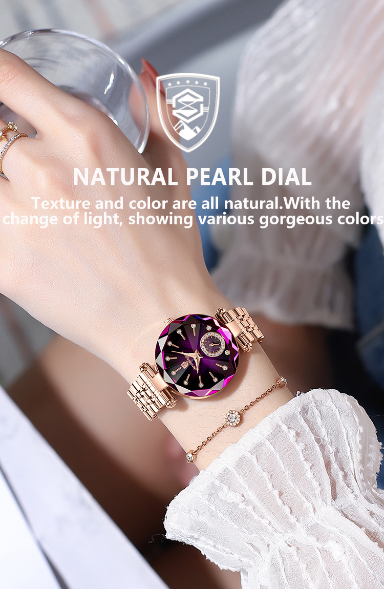 POEDAGAR 719 Watch For Women Luxury Rose Gold Stainless Steel Quartz Wristwatch Waterproof Fashion Korean Version Ladies Watches