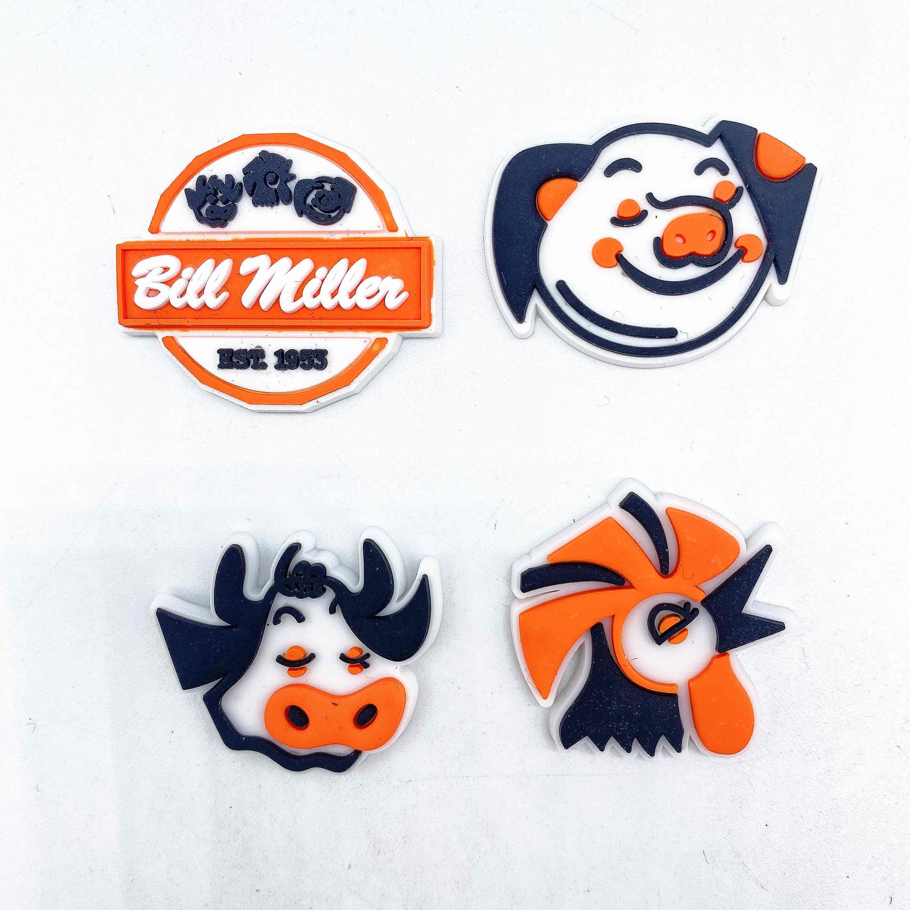 New Bill Miller Bar-B-Q Soft PVC shoe charms TEXAS Cartoon Shoe Charm for BBQ gift clog charm