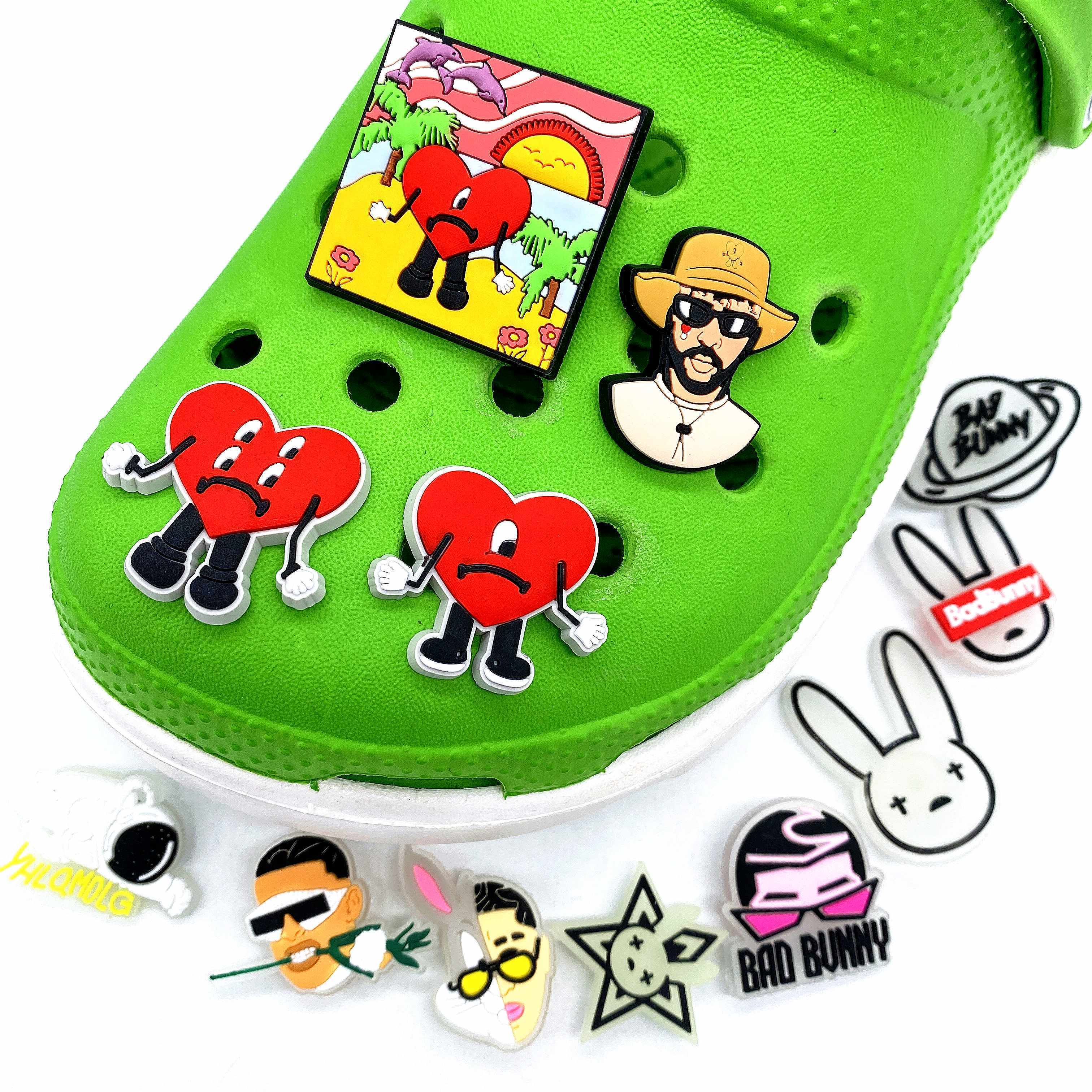 2024 Puerto Rico charms New Trend Soft PVC Shoe Charm Clog Charm for kid Clog Accessory