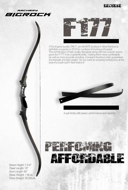 JunXing F177 archery shoot 54 inches recurve bow