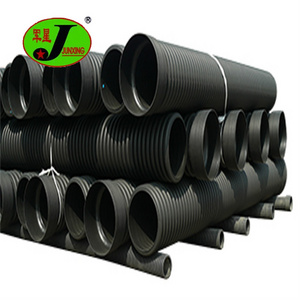 Large diameter PE100 HDPE culvert pipe black corrugated drainage pipe 600mm