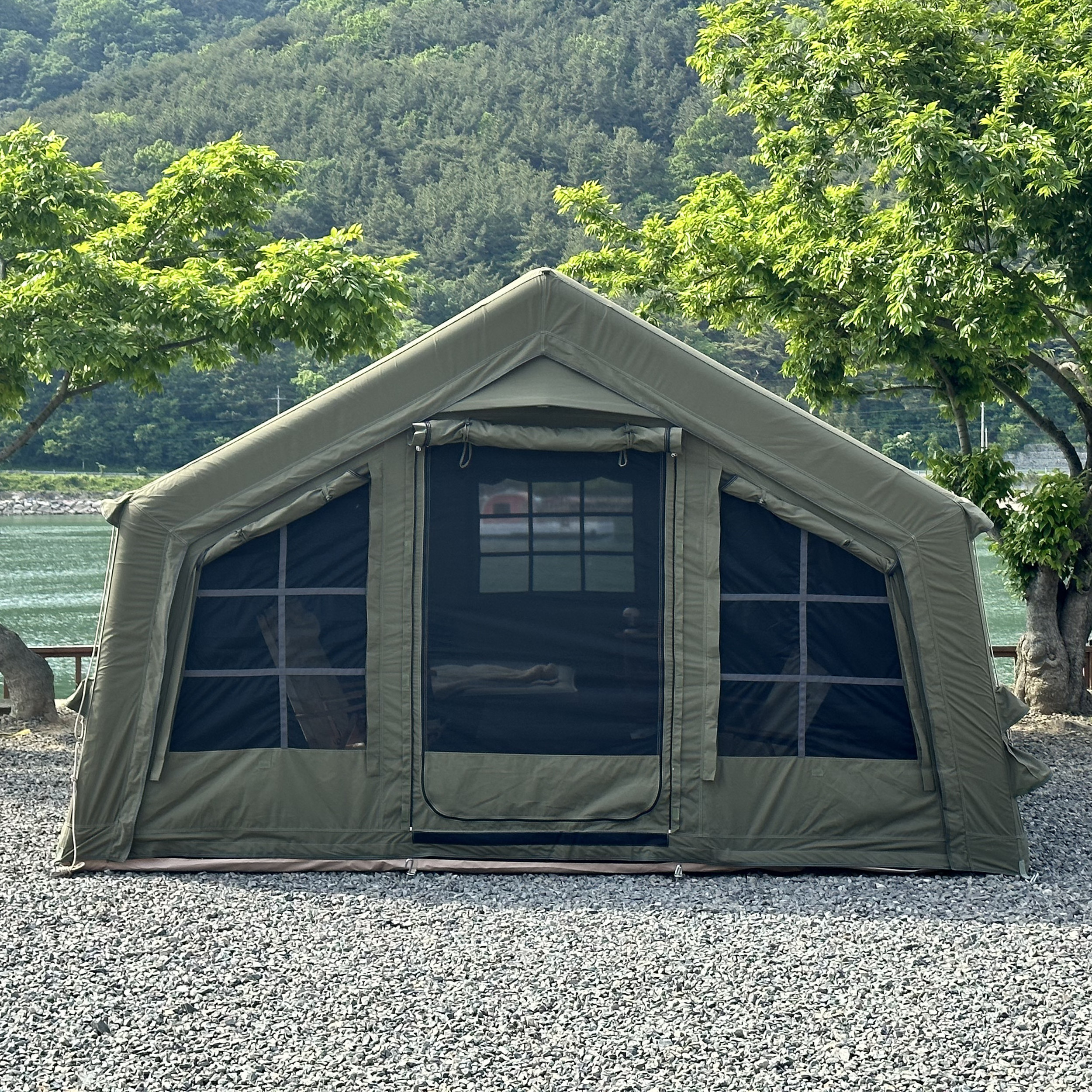 Coody China Manufacture Coody Inflatable Tent Waterproof UV Protection 13.68 Coody Air Tent Luxury Camping Tent