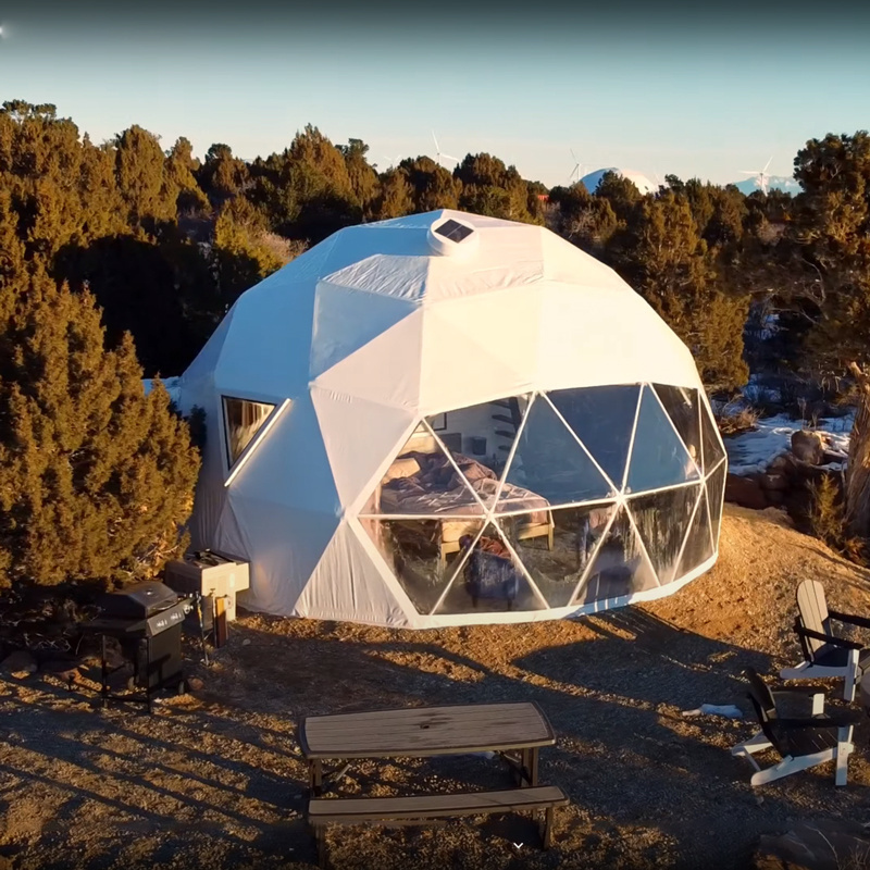 Outdoor Luxury Glamping Geodome Tents Pvc Domes Price Prefab House Resort Hotel Home Camping Tent