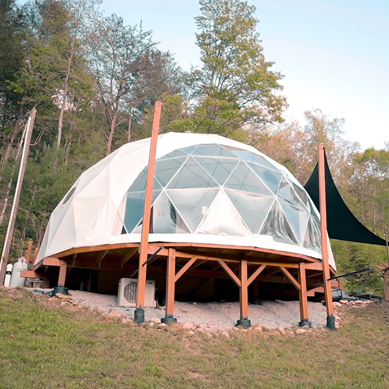 Outdoor Luxury Glamping Geodome Tents Pvc Domes Price Prefab House Resort Hotel Home Camping Tent