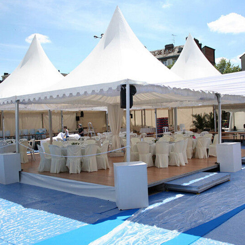 Factory Wholesale White PVC 5X5 Pagoda Outdoor Garden Tent Canopy Large Event Tents for Trade Shows