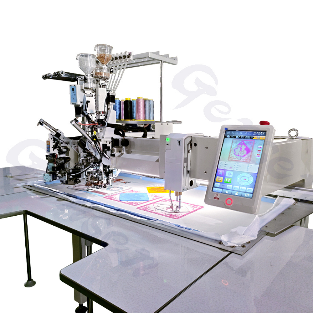 Automatic computerized embroidery machine 1201+ 1 heads chain stitch chenille embroidery machine high speed