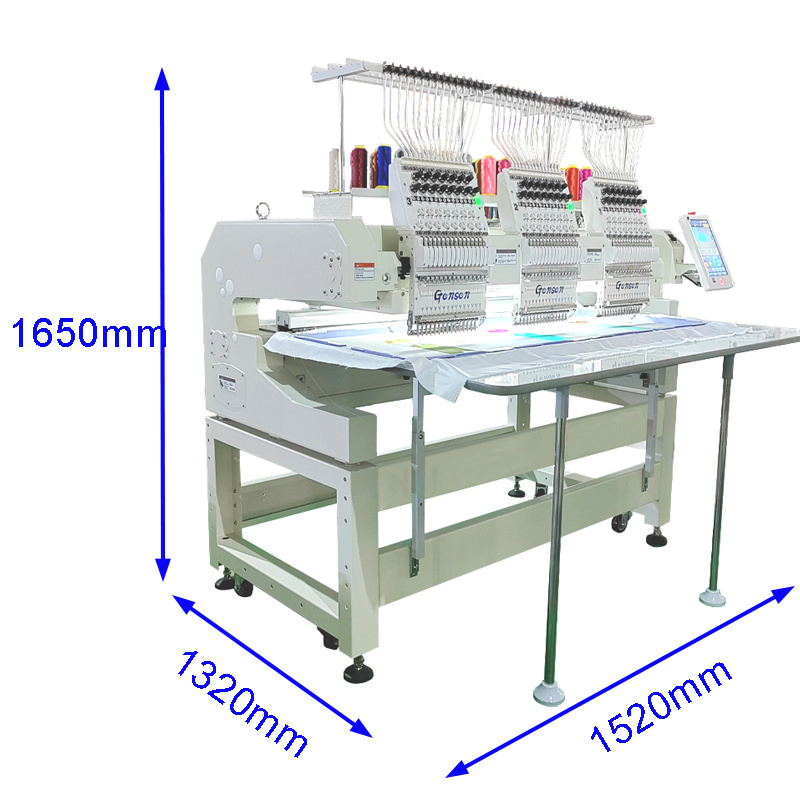 12 15 needles 2 3 4 heads embroidery machine hat t shirt 3D logo sewing embroidery machine computerized price