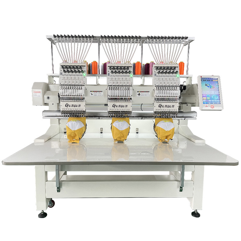 China factory tajima model logo sewing industrial embroidery machine 3 heads price for sale