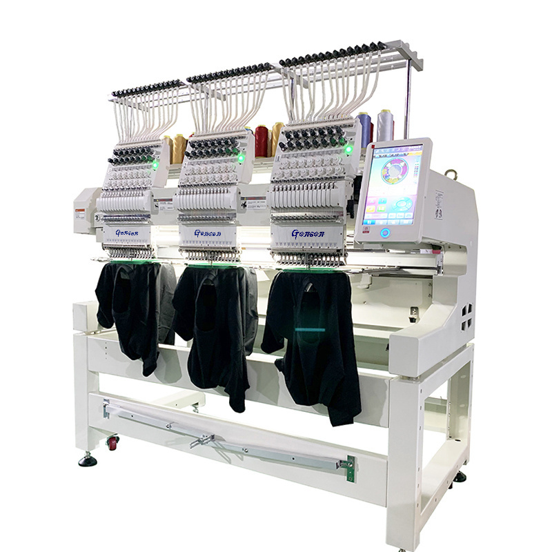 China factory tajima model logo sewing industrial embroidery machine 3 heads price for sale