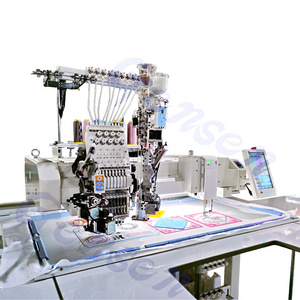 Automatic computerized embroidery machine 1201+ 1 heads chain stitch chenille embroidery machine high speed